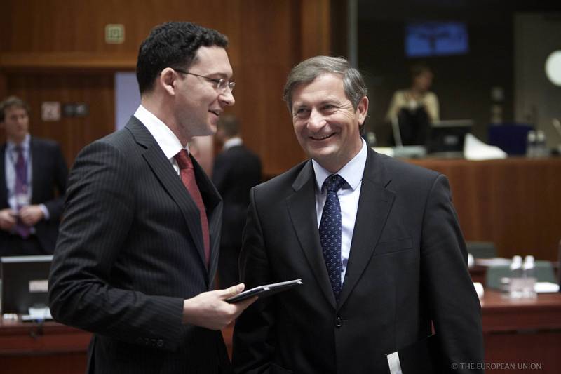 Daniel Mitov, Karl Erjavec | © Council of the EU