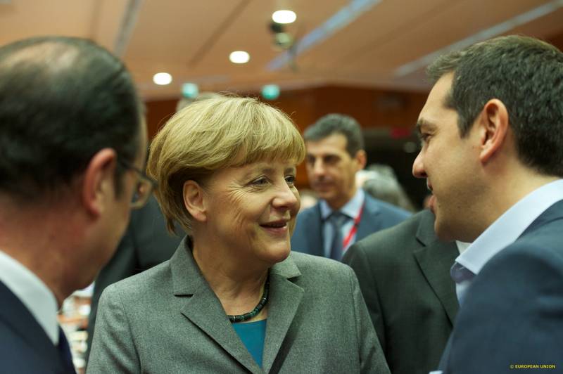Francois Hollande, Angela Merkel, Alexis Tsipras | © Council of the EU