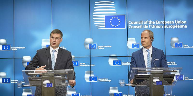 Valdis Dombrovskis, Toomas Toniste | © Council of the EU