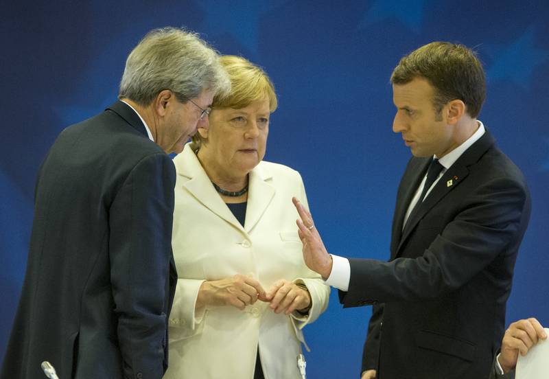 Gentiloni, Merkel, Macron | © Council of the EU