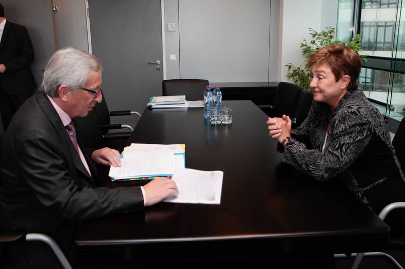 Jean-Claude Juncker, Kristalina Georgieva | © European Commission