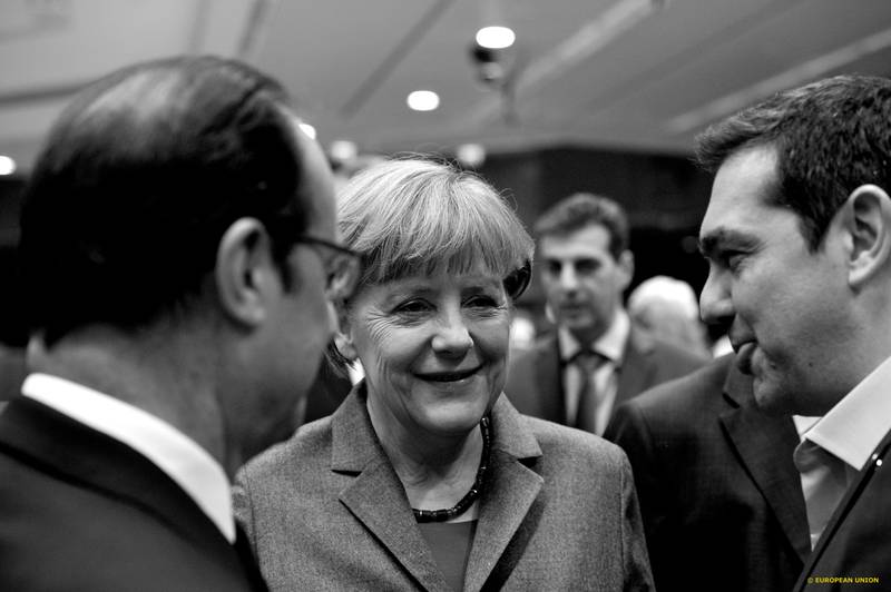 Оланд, Меркел, Ципрас | © Council of the EU