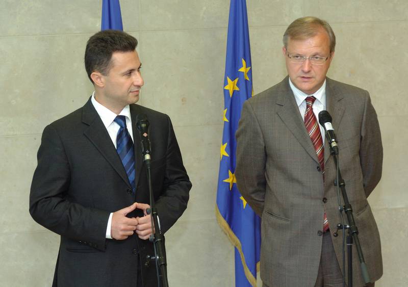 Nikola Gruevski, Olli Rehn | © European Commission