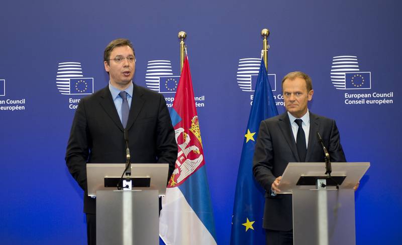 Alexander Vucic, Donald Tusk | © Council of the EU