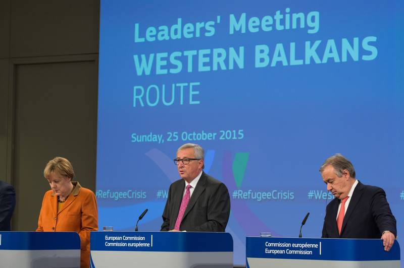 Angela Merkel, Juncker, Antonio Guterres | © European Commission