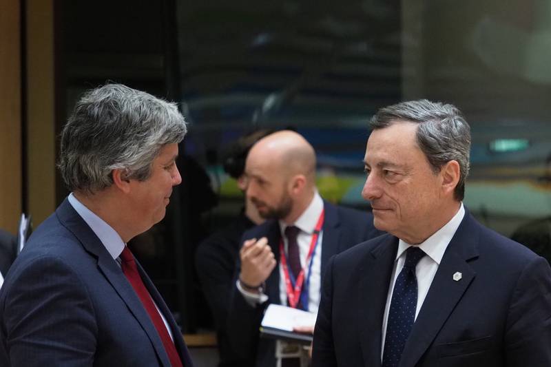 Mario Centeno, Mario Draghi | © Council of the EU