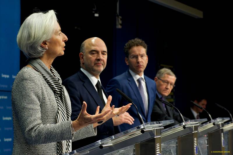 Lagarde, Moscovici, Dijsselbloem, Regling | © Council of the EU